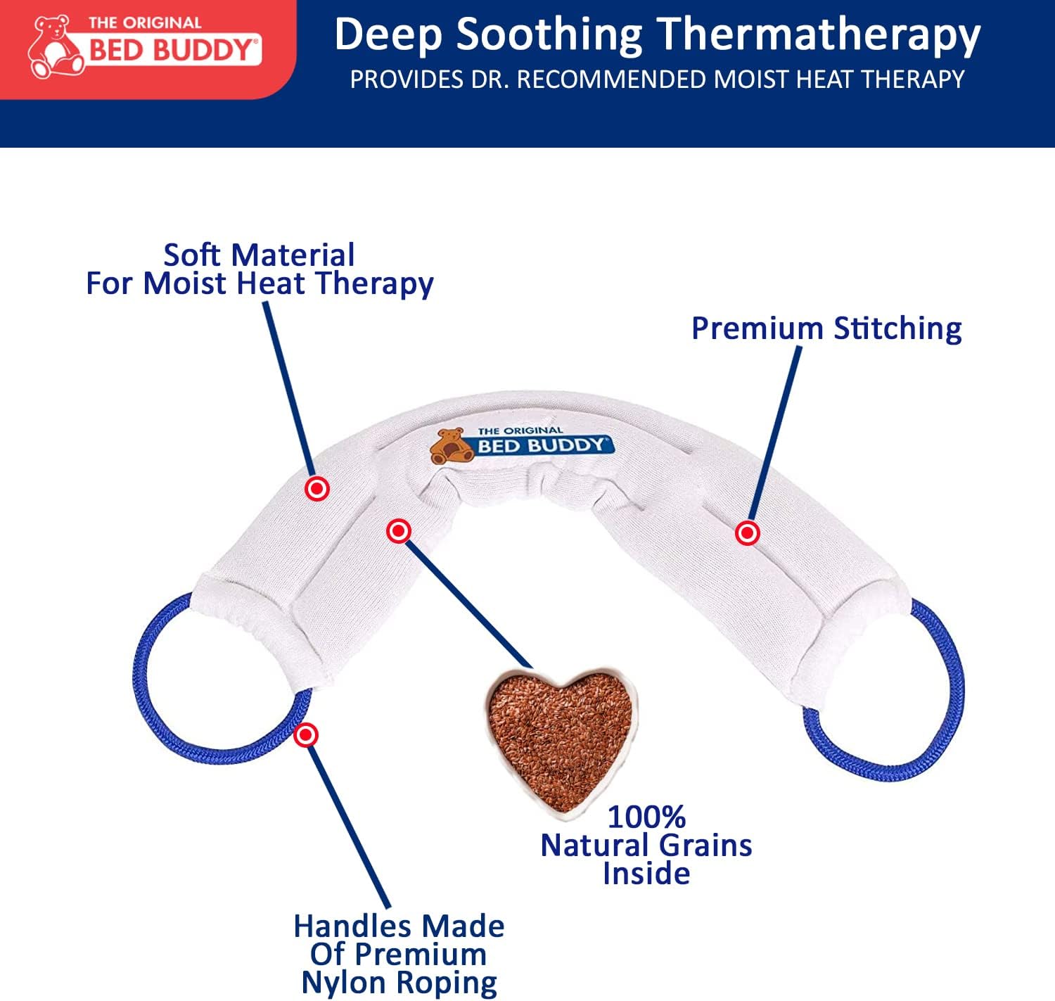 Bed Buddy Almohadilla térmica de aromaterapia y envoltura refrescante para el cuello, paquete de 2, sin perfume y aroma a lavanda, almohadilla