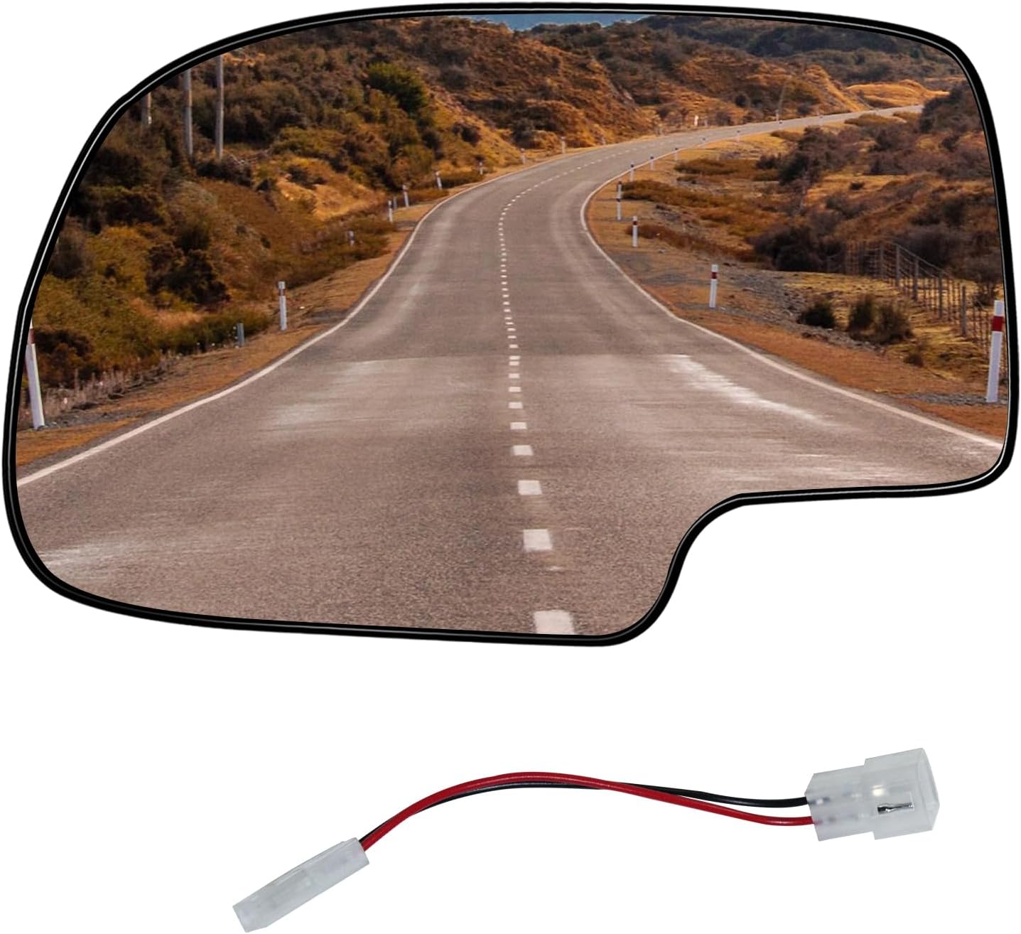 Espejo calefactable para el lado del conductor, repuesto de cristal retrovisor, lente de vidrio calentada con señal de flecha para Chevy Silverado