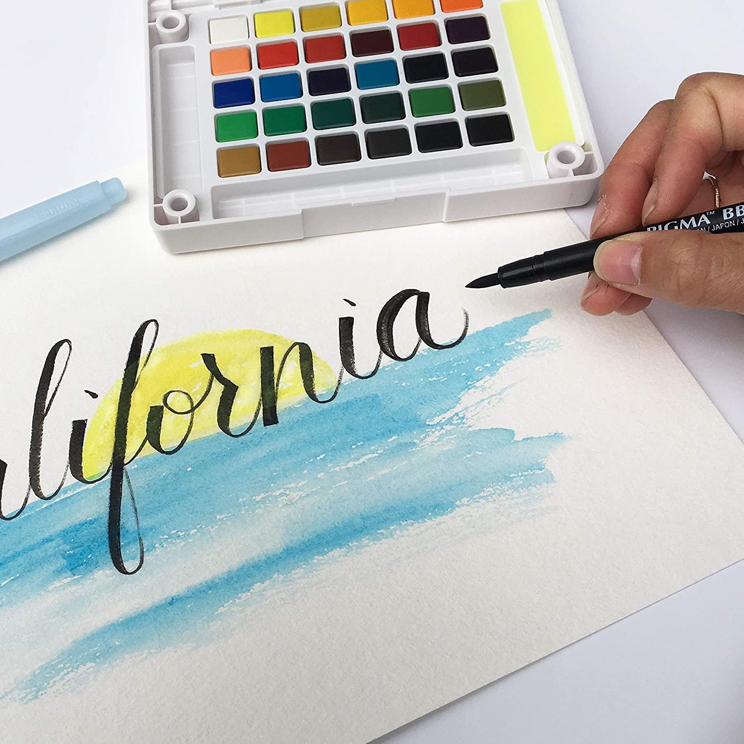 SAKURA Pigma – Bolígrafos profesionales de tinta de archivo, tinta negra, varios tamaños de puntas, paquete de 6 unidades 50030