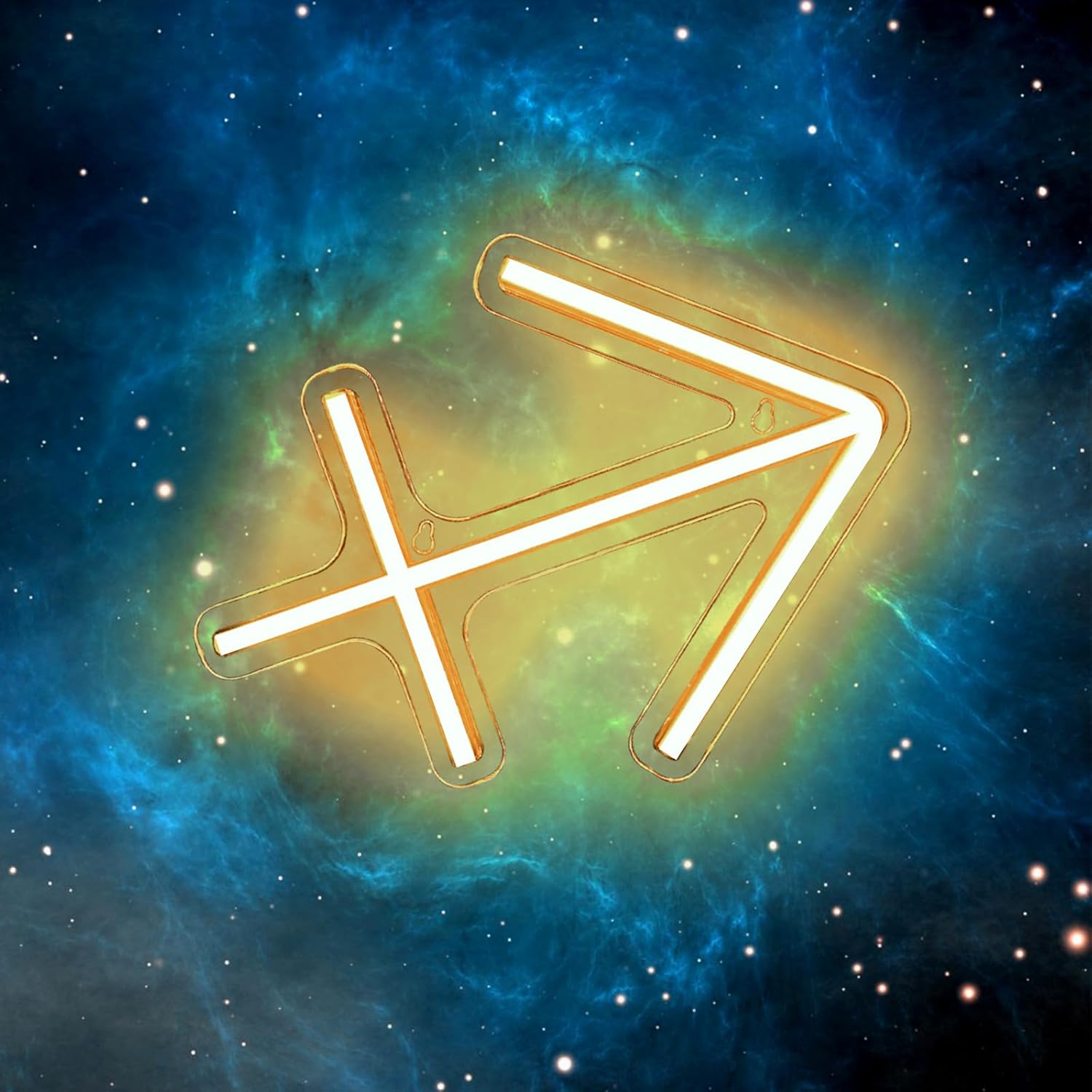 Letrero de neón del horóscopo del zodiaco, letreros de neón LED Sagitario para decoración de pared, astrología, horóscopo del zodiaco, luces de