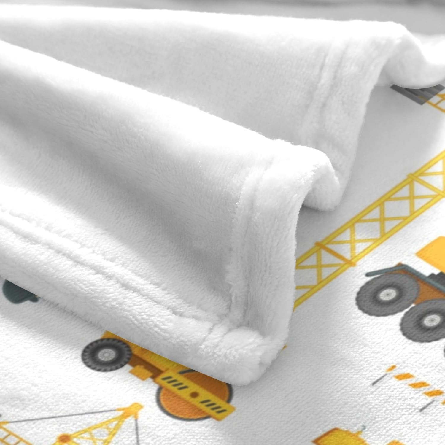 Manta de felpa de camión de construcción, manta de excavadora para niños, manta de tractor de franela suave y mullida para cama, sofá, mantas,