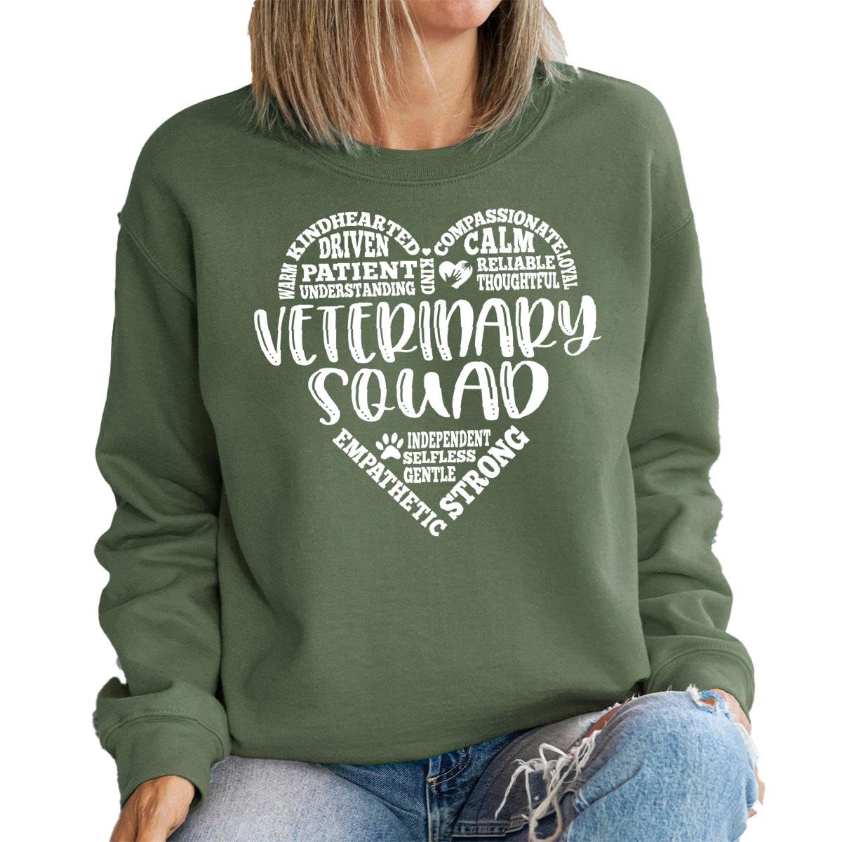 Vet Tech Gifts, Vet Technician Sweatshirts, Veterinary Squad Graphic Tees, Veterinary Student Outfit, Vet Med Graduation Clothes, Gift for Her