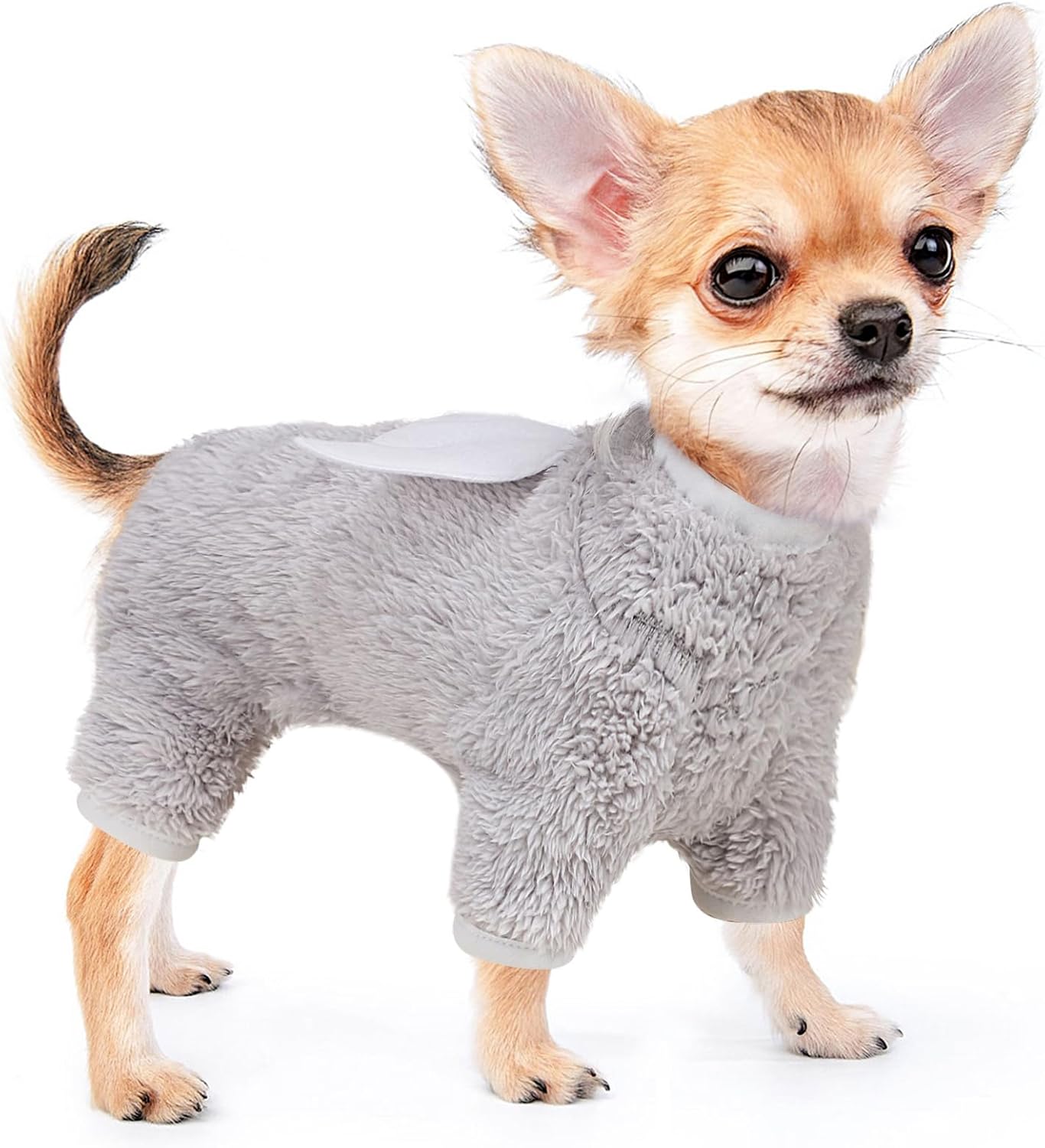 Pijamas para perros pequeños, machos y hembras, ropa de invierno de forro polar, overol de terciopelo ligero para mascotas, pijama, ropa para gatos,