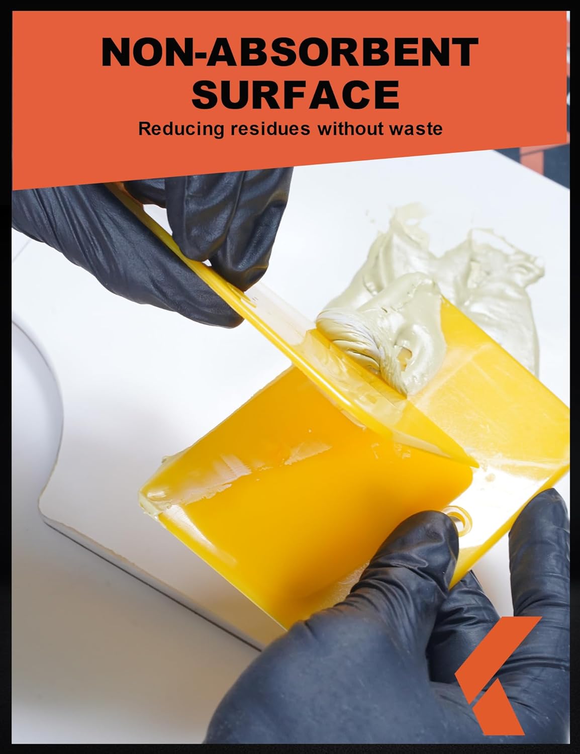 Esparcidores de relleno corporal (paquete de 100)  Esparcidor de plástico reutilizable amarillo de 6 pulgadas para rellenos de automóviles,