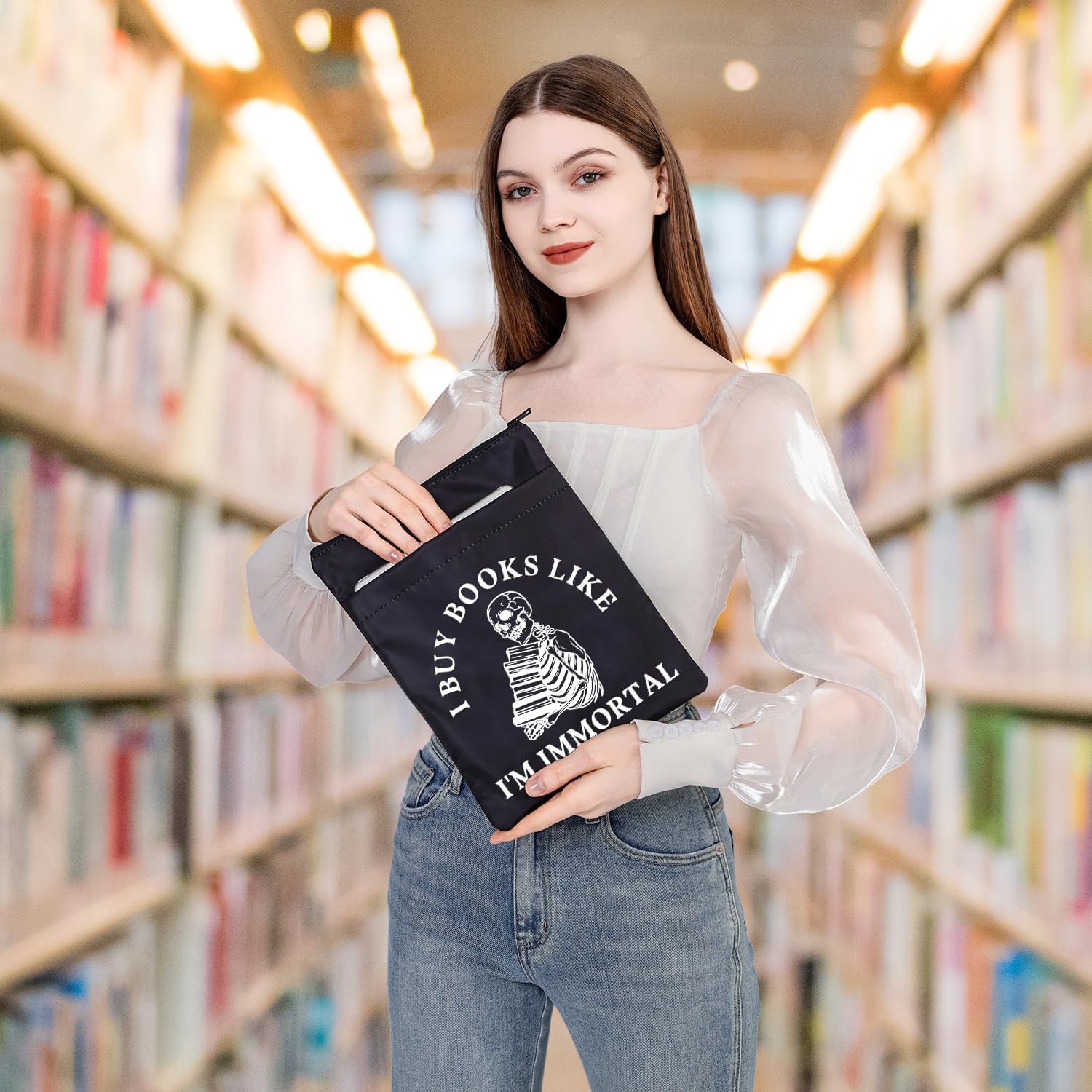 BDPWSS Regalos para lectores de romance oscuro I Buy Books Like I’m Immortal Funny Bookish Gift for Reader Teacher Librarian Booktok Merch (Comprar