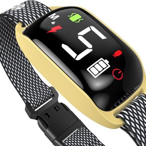 Collar antiladridos recargable para perros grandes con 5 sensibilidades ajustables, collar antiladridos inteligente con pitido de vibración para Collar antiladridos recargable para perros grandes con 5 sensibilidades ajustables, collar antiladridos inteligente con pitido de vibración para
