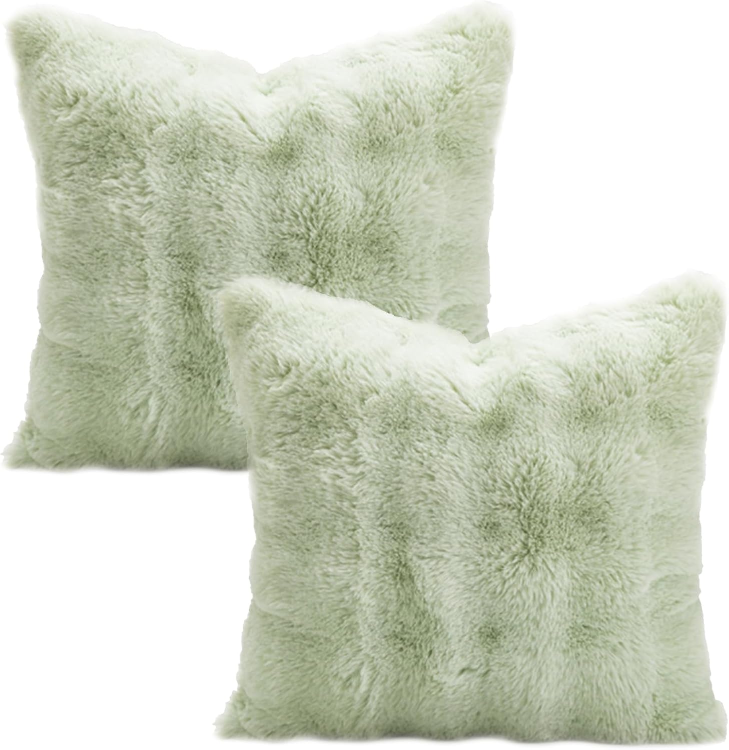 Fundas de almohada decorativas de lujo suaves y esponjosas para sofá, fundas de almohada de terciopelo suave, fundas de almohada de felpa suave para
