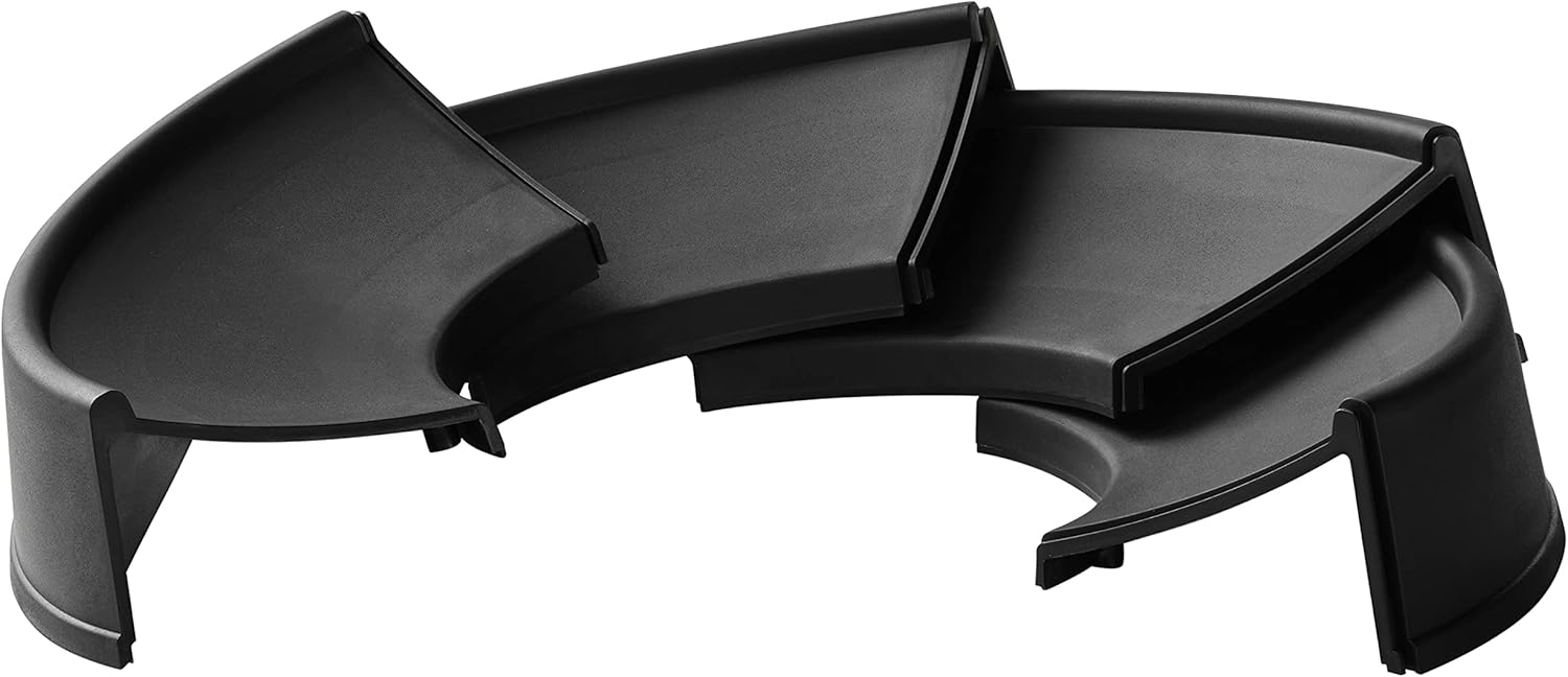 Retrospec Base de pelota de ejercicio accesorio versátil de yoga y pilates, se adapta a bolas de 45, 55, 65, 29.5 in, construcción de plástico ABS