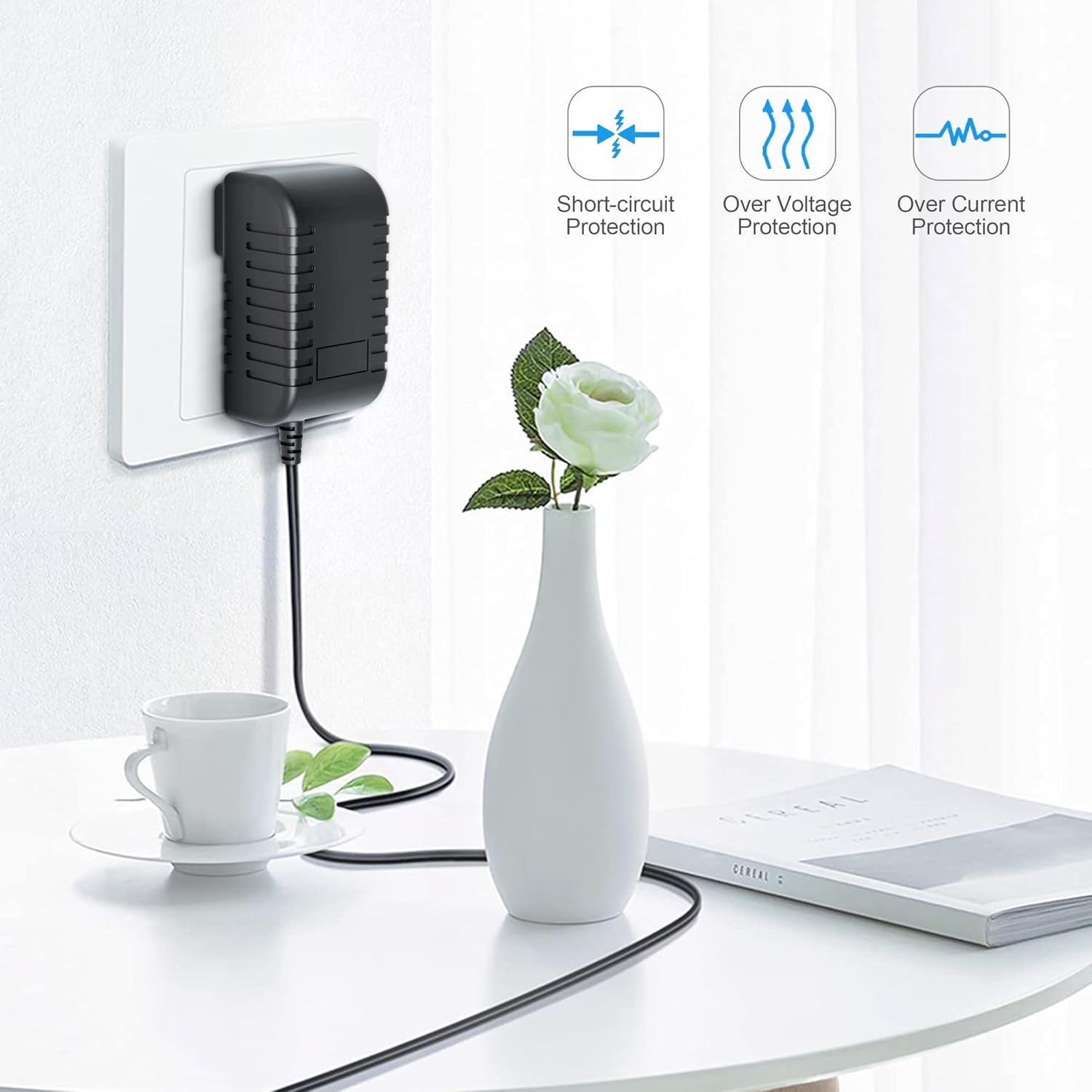 Adaptador de CA compatible con Xantrex 852-2071 8522071 Xpower Powerpack Solar 400 vatios de potencia