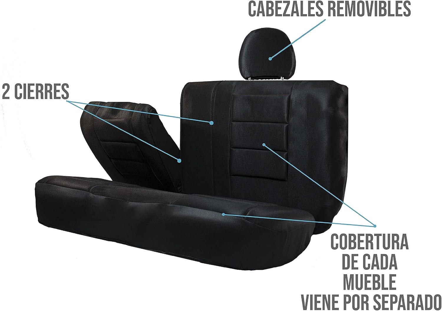 Cubre Asientos de Carros Set Fundas Universal Juego 11 piezas Forros Deportivos Negro Verde