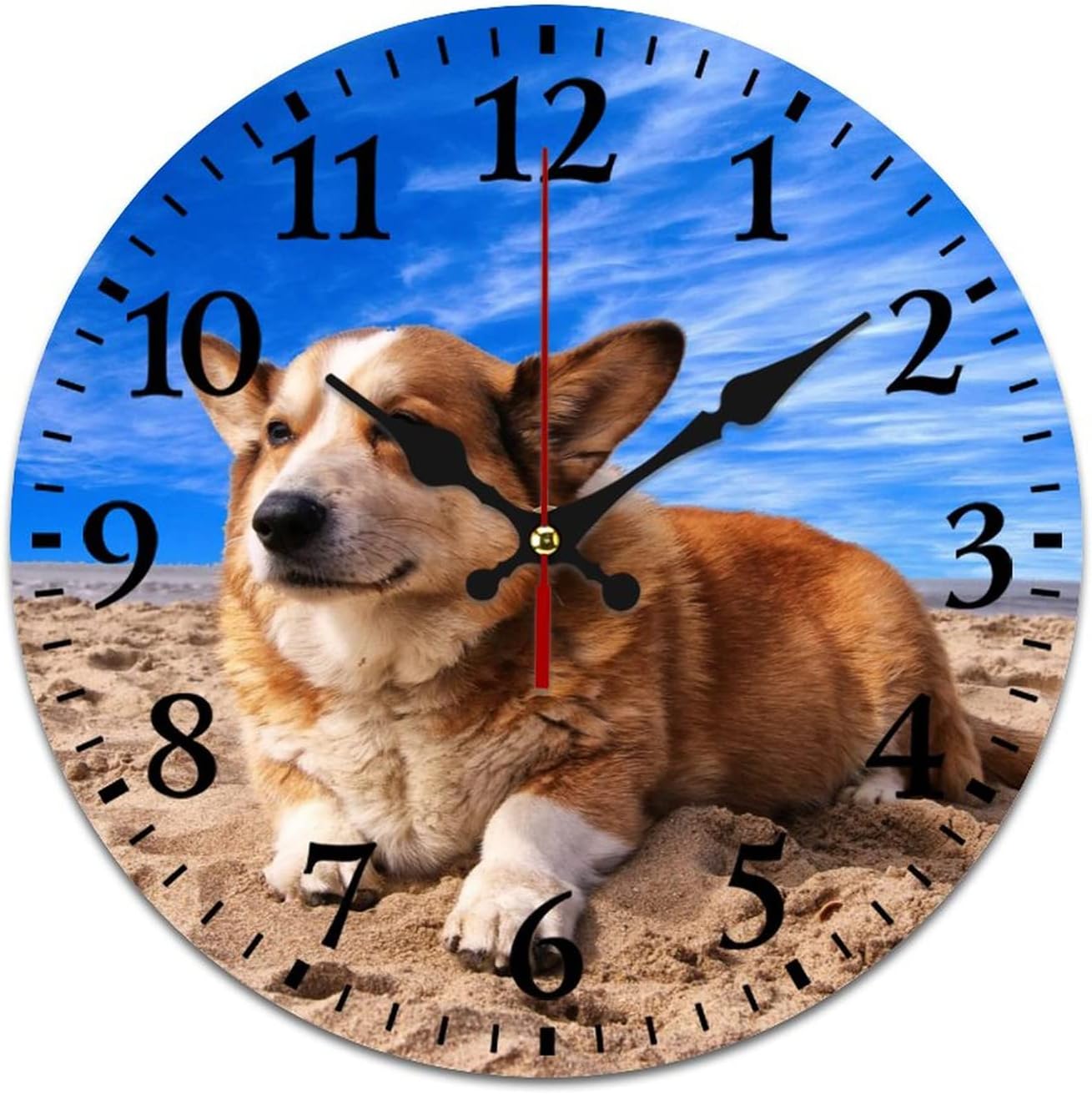 FGHJ Reloj de pared personalizado, diseño de tu propia foto, texto, logotipo, silencioso, sin tictac, reloj digital con foto para dormitorio, sala