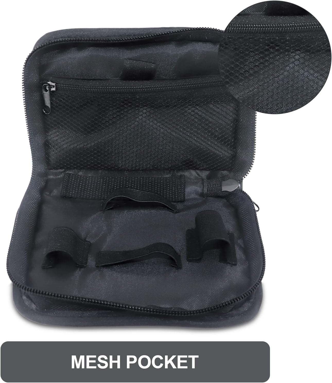 Hooshion Kit de estuche organizador para diabéticos, kit de prueba de diabetes, bolsa de almacenamiento para medidor de glucosa en sangre, estuche