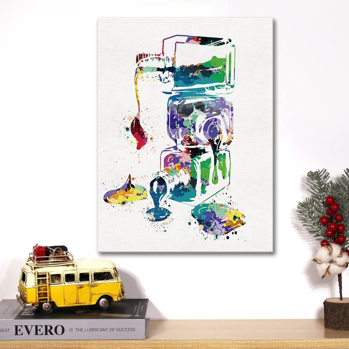Esmalte de uñas en acuarela lienzo para arte de pared, arte de uñas, lienzo impreso, pintura, maquillaje, salón de uñas, decoración de pared,