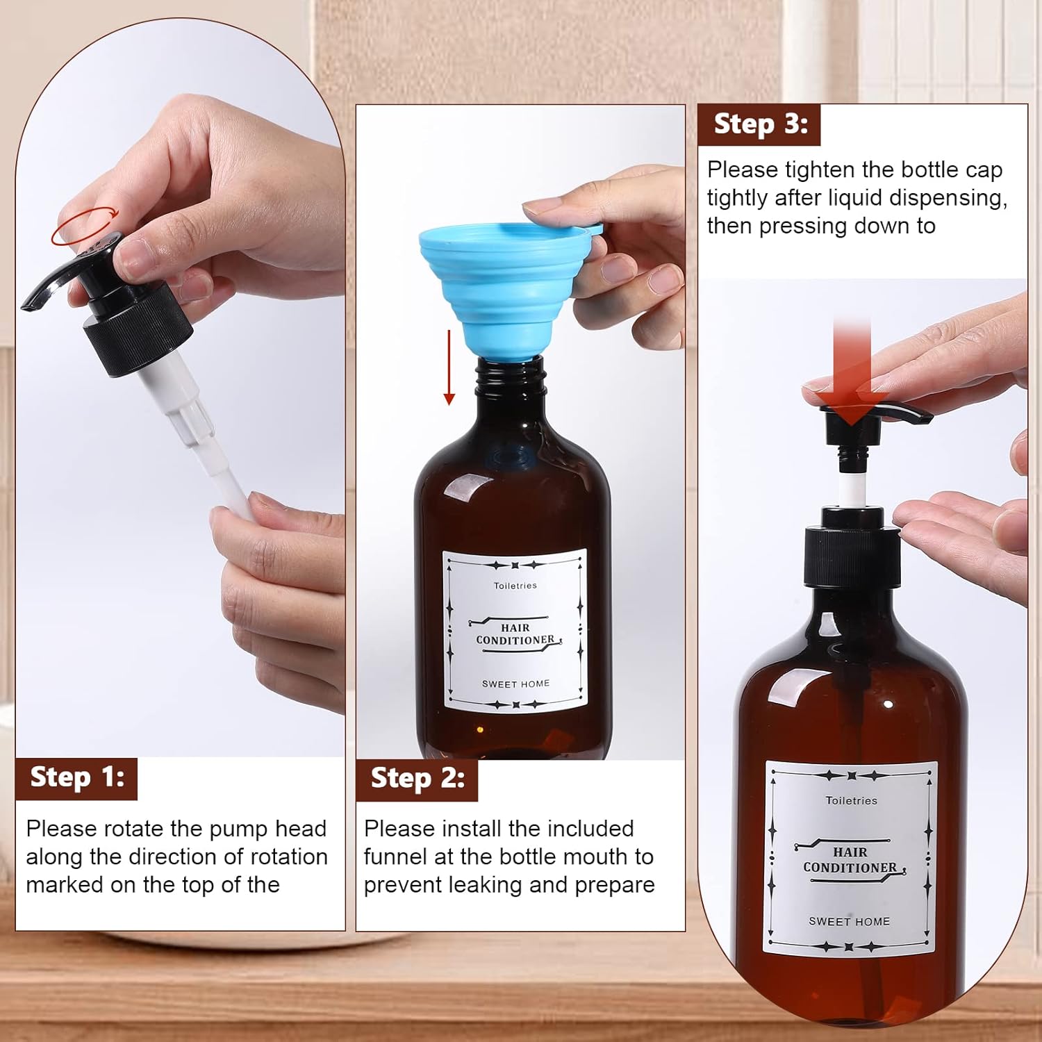 BQRIH Dispensador de champú y acondicionador, dispensador de champú de ducha 3 en 1, dispensador de champú de 3 cámaras sin taladro, dispensador de