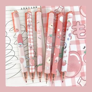 Seis bolígrafos de tinta de secado rápido, punta fina y retráctil, bolígrafo de gel de punta fina, tinta negra, escritura suave, suministros Seis bolígrafos de tinta de secado rápido, punta fina y retráctil, bolígrafo de gel de punta fina, tinta negra, escritura suave, suministros