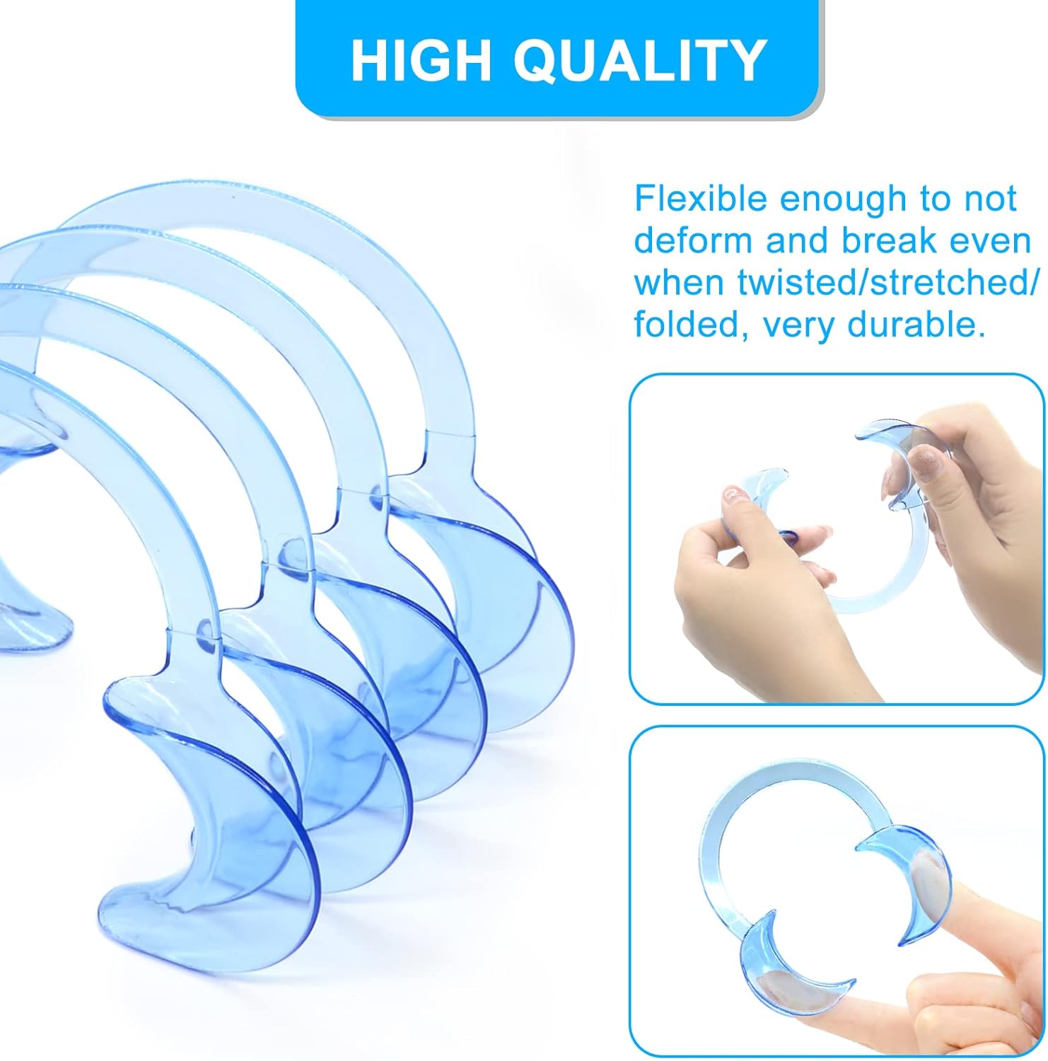 30 piezas de retractor de mejillas para abridor de boca dental BVN 10L 10M 10S Abridor bucal autoclavable para blanqueamiento dental, retractor