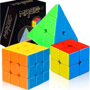 STEAM Life Juego de 3 cubos mágicos incluye cubos de velocidad de 3 x 3 cubo de velocidad de 2 x 2 cubo de pirámide colección de cubos de rompecabezas suaves para niños adolescentes y adultos sin calcomanías STEAM Life Juego de 3 cubos mágicos incluye cubos de velocidad de 3 x 3 cubo de velocidad de 2 x 2 cubo de pirámide colección de cubos de rompecabezas suaves para niños adolescentes y adultos sin calcomanías