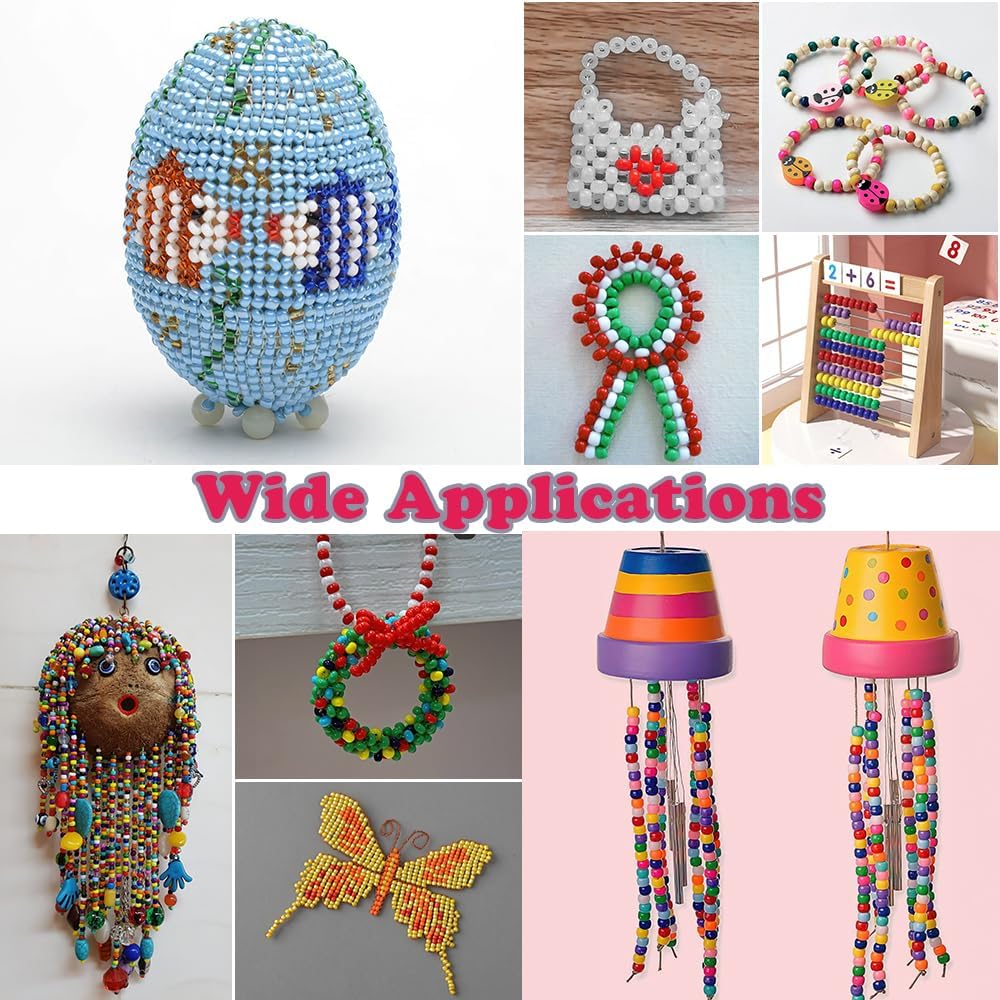 1100 cuentas de poni, cuentas para hacer joyas, cuentas para hacer pulseras, cuentas para hacer pulseras de la amistad, kit de cuentas para