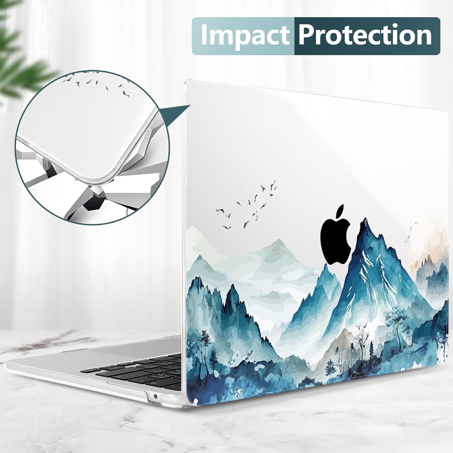 DONGKE Funda para MacBook Air M3 M2 de 15 pulgadas 2023 2024 A2941 A3114 con pantalla Retina y Touch ID, funda rígida de plástico y funda de teclado