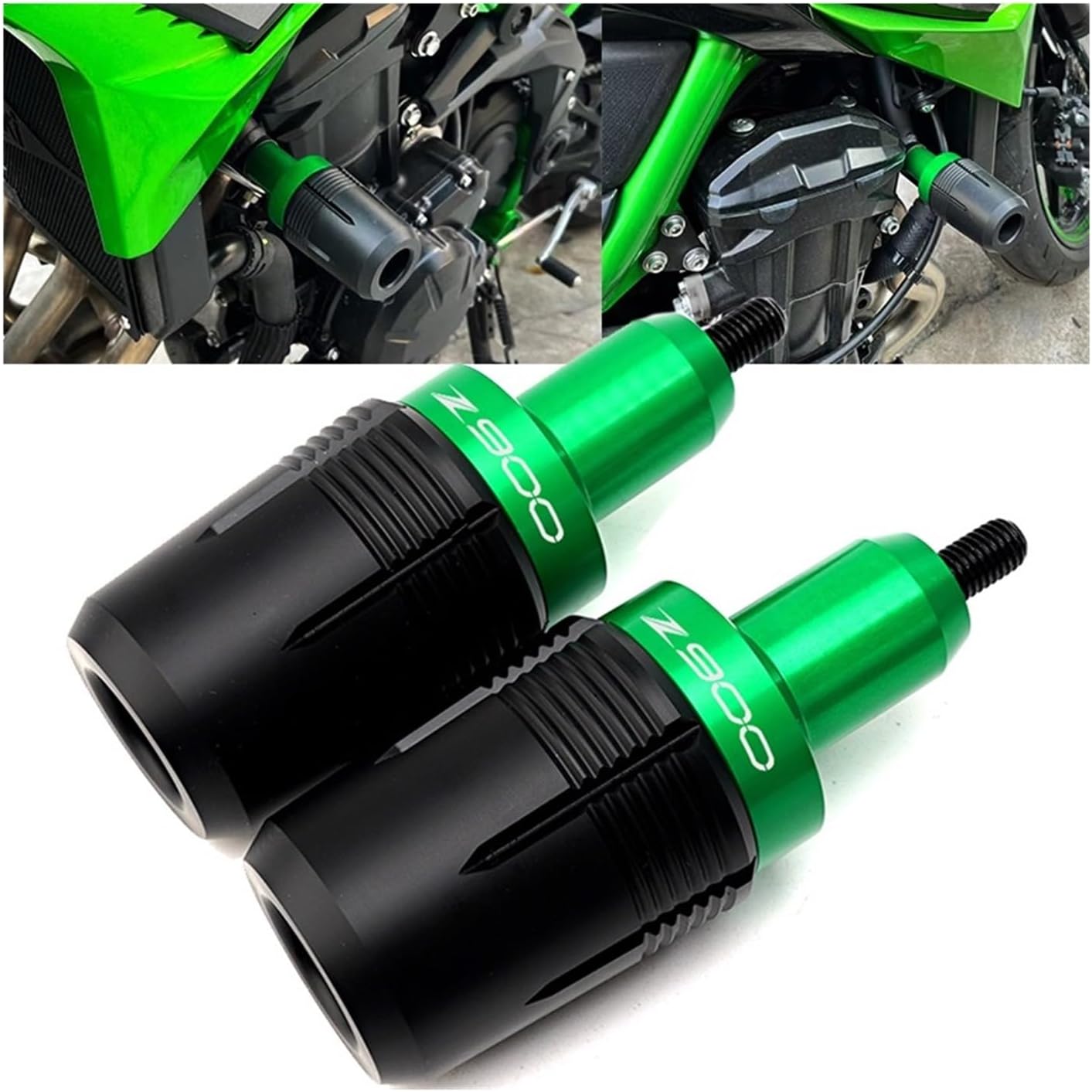 Compatible con Z900 Z900RS Z 900 SE 2017-2023 2022, accesorios de motocicleta, deslizadores de marco, protección contra caídas (color negro)