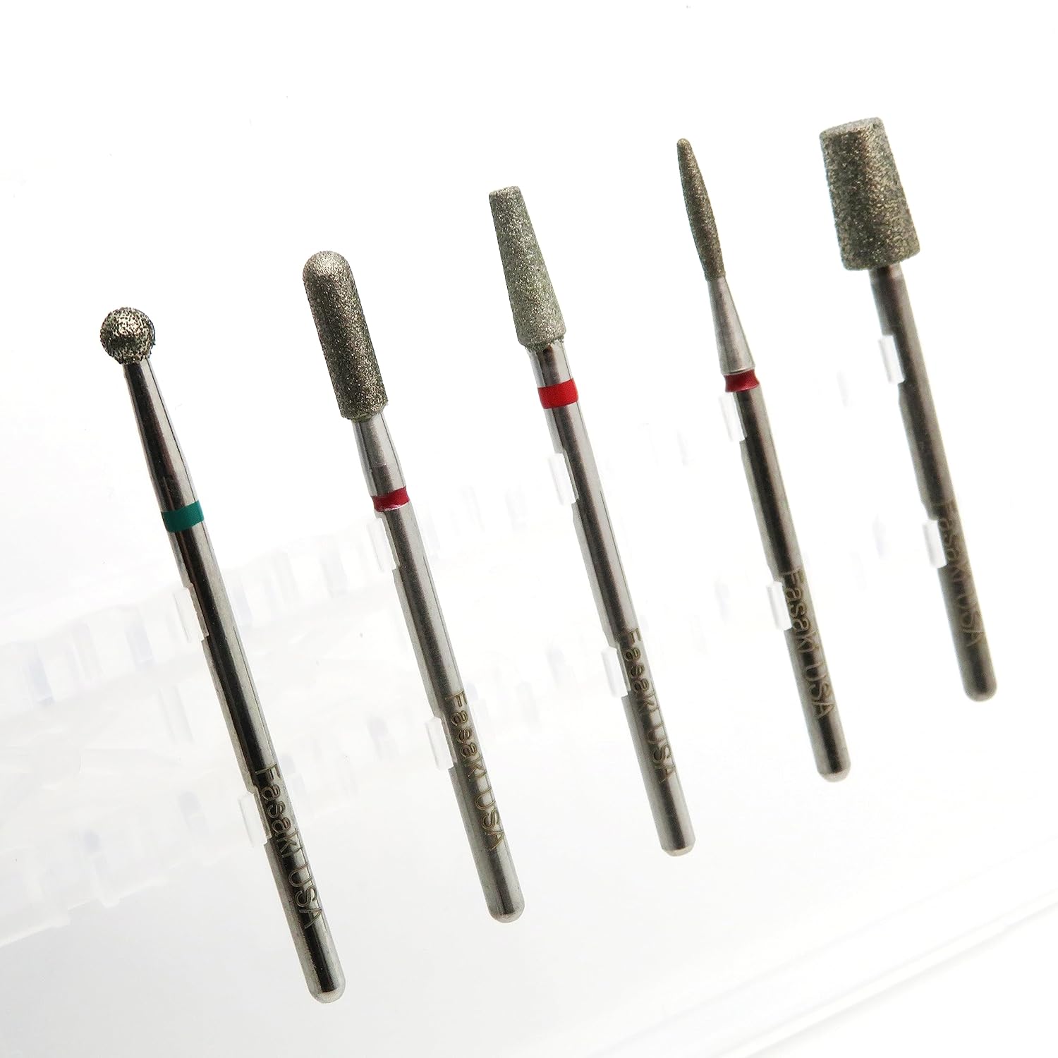 5 cabezales de taladro de uñas de 332 pulgadas, brocas de lijado para cutículas de eje de lijado para limas eléctricas para manicura y pedicuras,