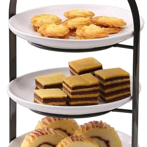 SparkWorks – Soporte para tartas de 3 niveles, bandeja para servir fiesta de té, soporte de postres y cupcakes, soporte de metal escalonado para SparkWorks – Soporte para tartas de 3 niveles, bandeja para servir fiesta de té, soporte de postres y cupcakes, soporte de metal escalonado para