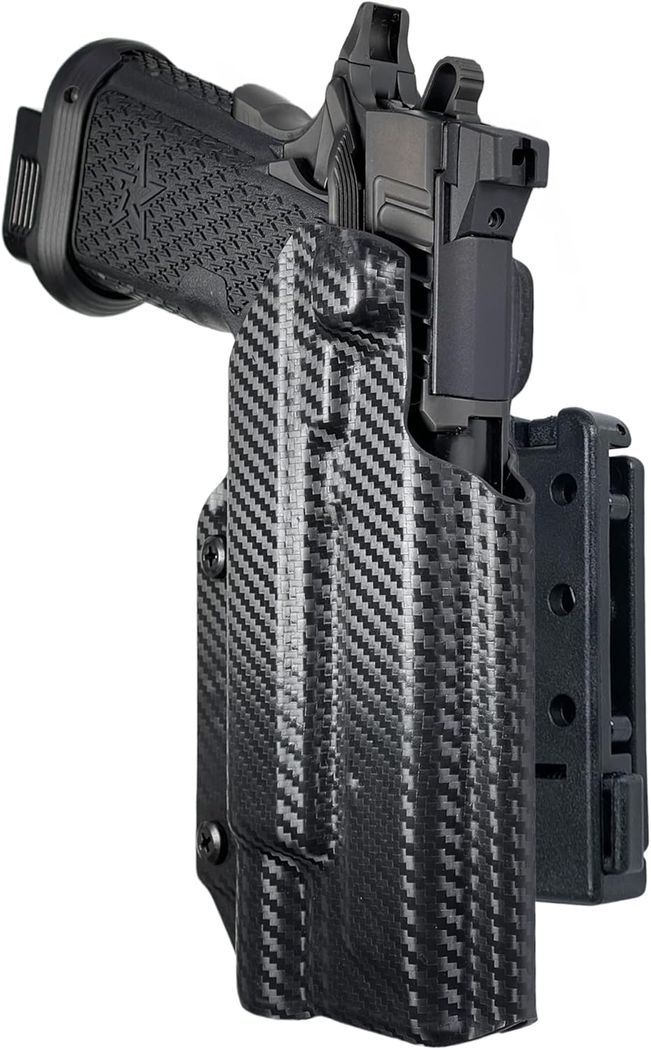 Funda de competencia Pro IDPA para Staccato XC con Surefire X300