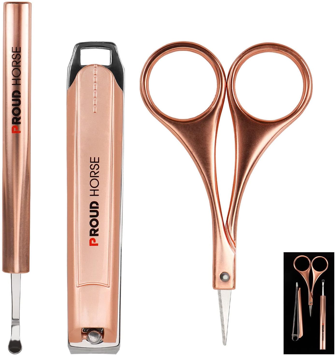 Juego de cortaúñas para manicura y pedicura, cortaúñas para las uñas de los pies para mujeres y hombres, herramienta de cuidado de uñas con lujosa