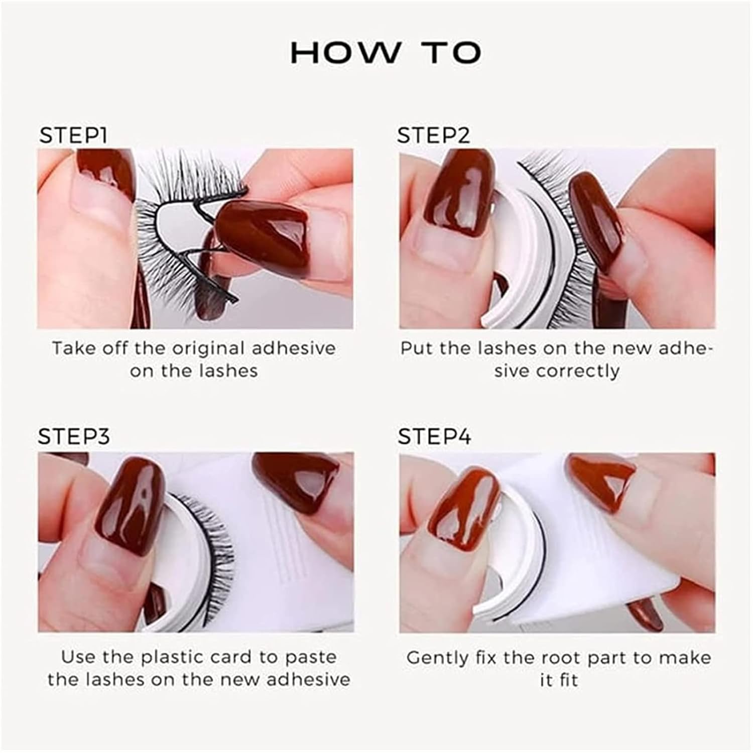 Banrlopu – Pestañas de ojos Miss Really, 5 pares de pestañas autoadhesivas naturales para mujeres, sin pegamento, pestañas autoadhesivas, pestañas