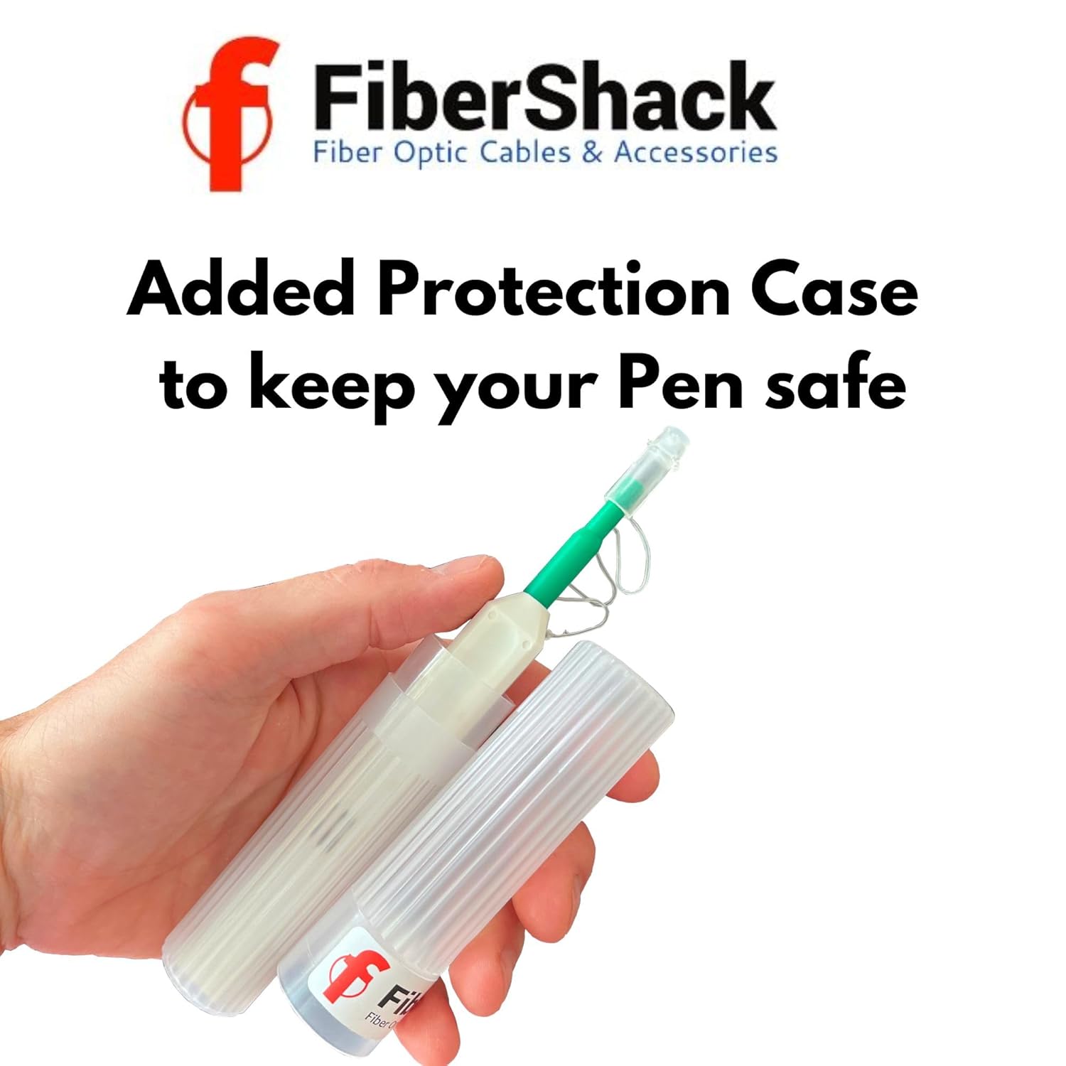 Pluma limpiadora ST de fibra óptica de 0.098 in y tapas antipolvo – FC y SC Fiber Cleaner Pen – Más de 800 conectores de fibra óptica con funda de