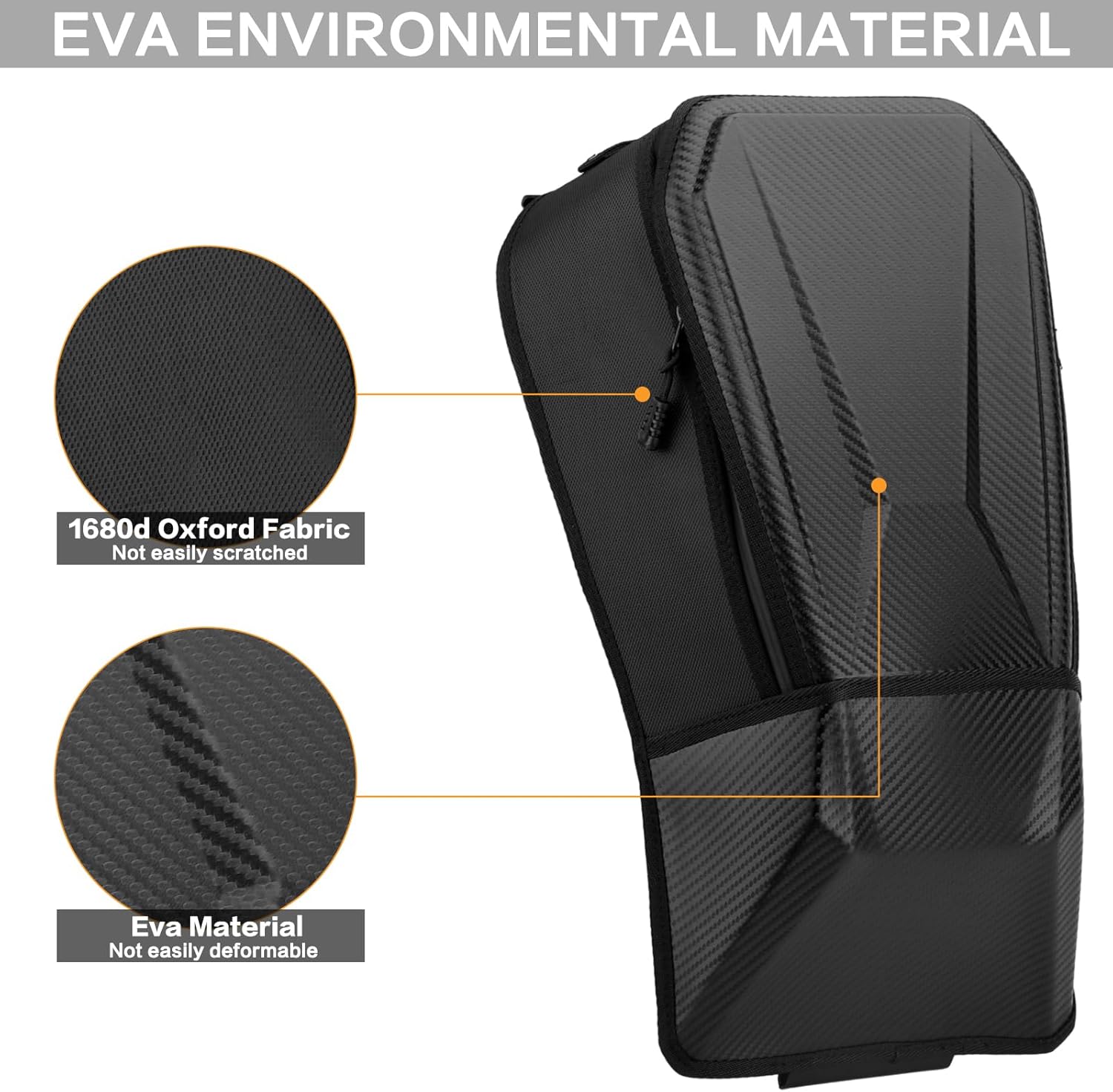 LKV X3 Bolsa de almacenamiento central para consola con carcasa de EVA compatible con Can Am Maverick X3 MAX XRS XDS Turbo R RR 2017-2023