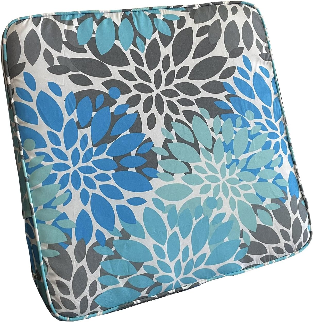 BELLRINO Juego de 4 fundas de cojín decorativas para patio, impermeables, para exteriores, de 24 x 24 x 4 pulgadas, para silla, asiento, jardín,