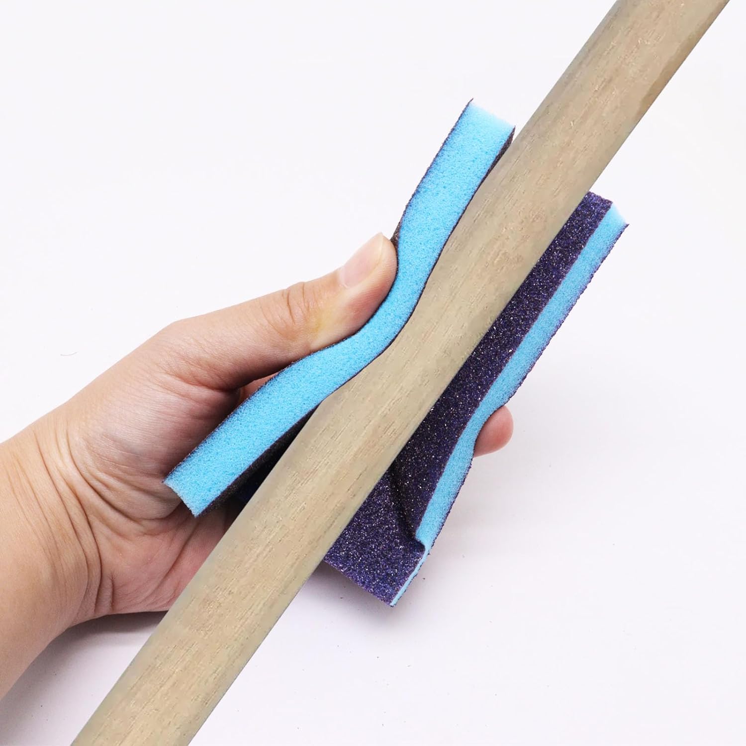 SWZHAI 6 esponjas de lijado, bloques de lijado de grano 80, esponja de papel de lija reutilizable, húmedo y seco, esponja de lija para madera,