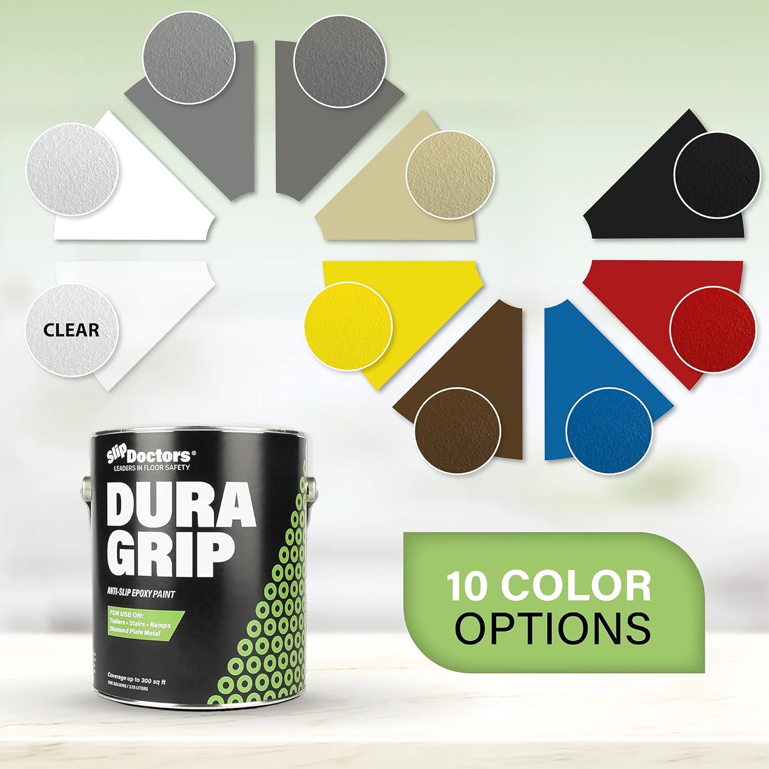 Dura Grip – Pintura antideslizante (cuarto de galón, arena) para hormigón, madera, azulejos y metal, revestimiento antideslizante para pisos,