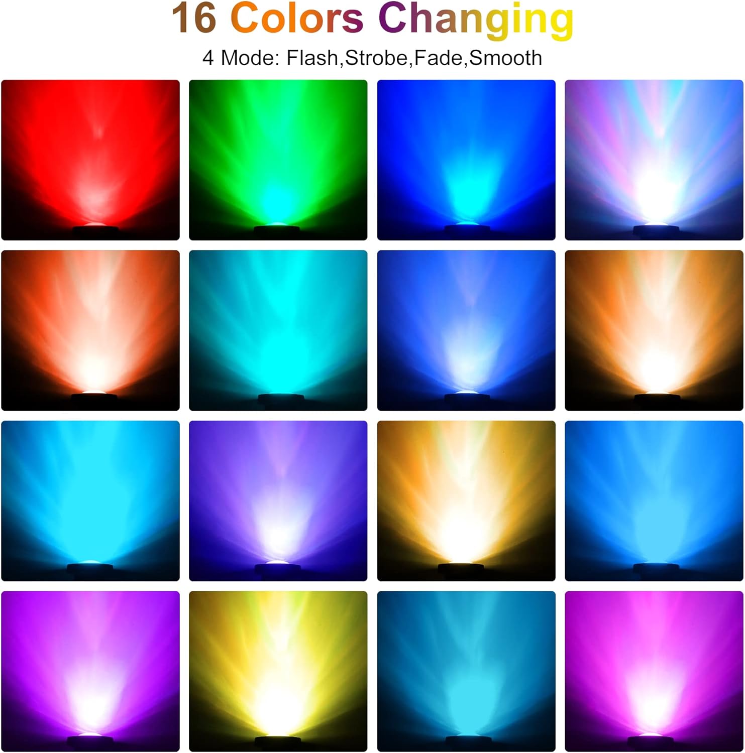 Luces de estanque RGB, LED superbrillantes, sumergibles, coloridos focos de paisaje, 98 pies, control remoto, IP68, impermeable, para peces,