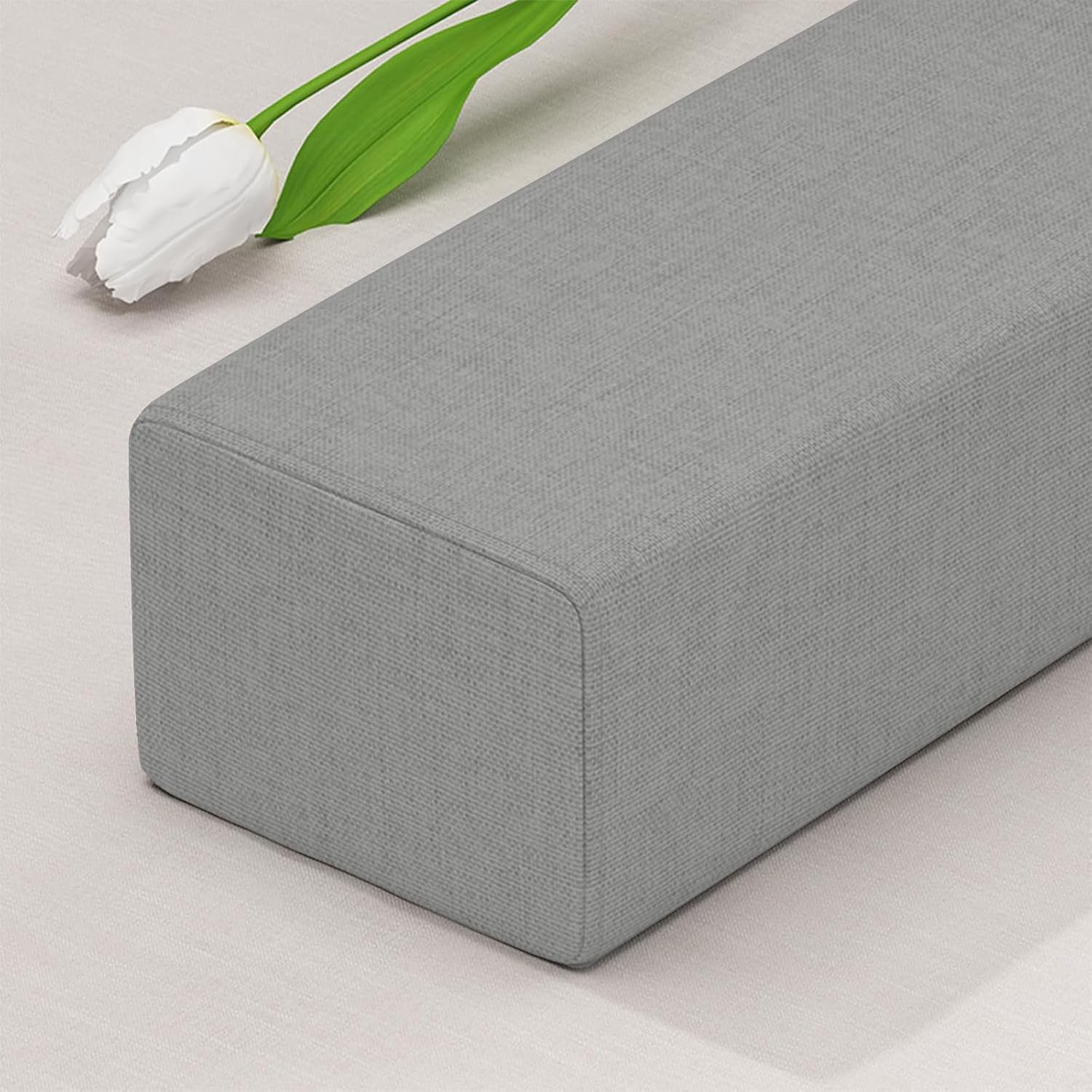 Etoohy Bed Gap Filler de 60 x 6 x 10 pulgadas, cojín para cabecero de cama, extensor de colchón grueso entre el cabecero del colchón, pared, espacio