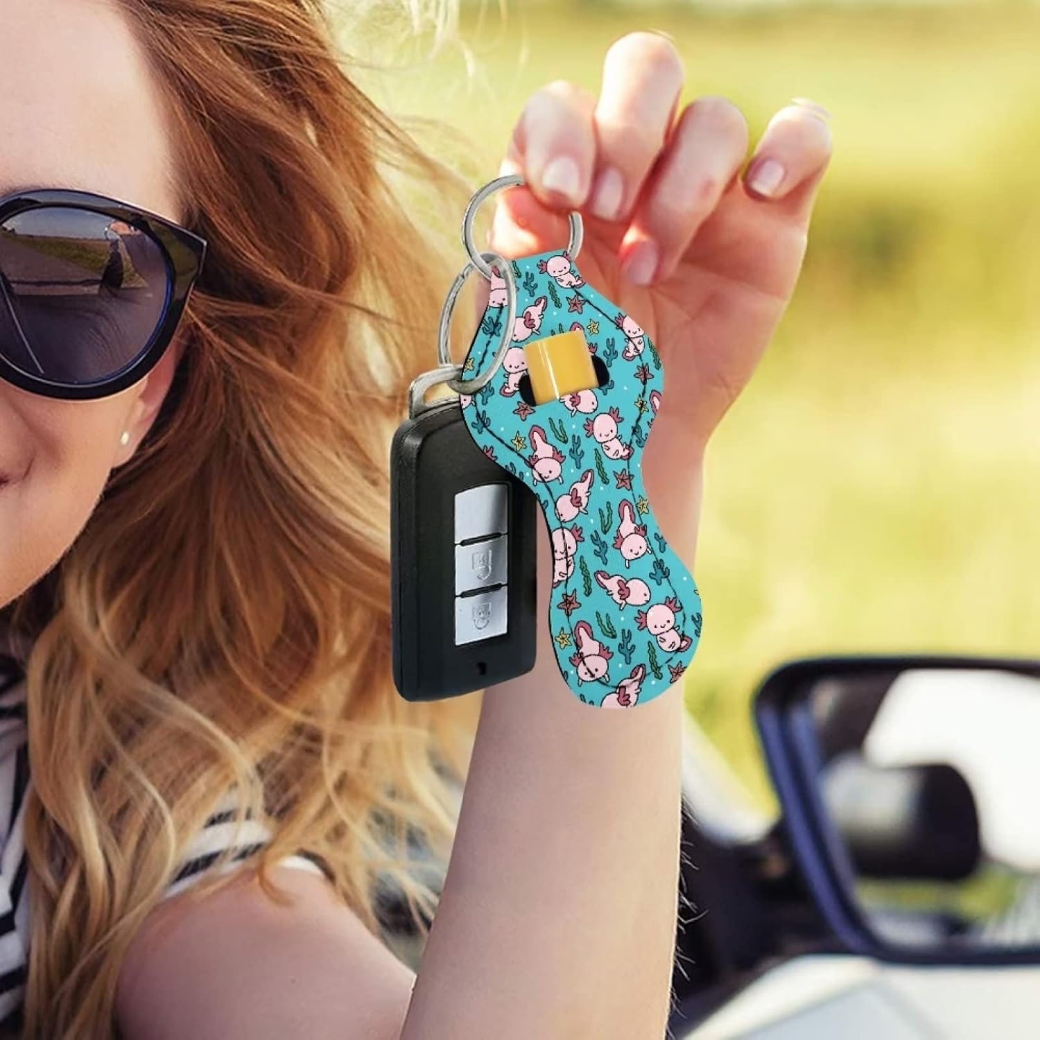 Chapstick – Llavero para lápiz labial, tubo de brillo de labios para mujeres y niñas
