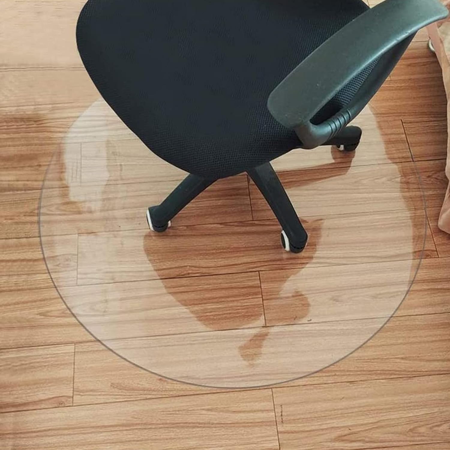 Protector de mesa de PVC transparente de 0.079in de grosor, de plástico redondo, mantel de escritorio, hoja antideslizante, cubiertas de mesa para
