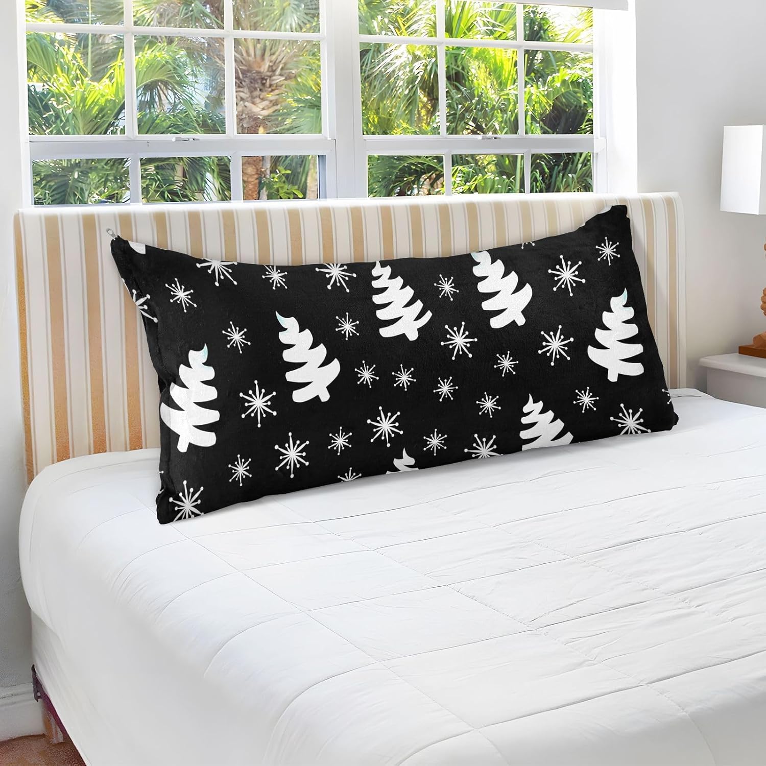 Emelivor Fundas de almohada de terciopelo para árboles de Navidad, fundas de almohada suaves, fundas de almohada cómodas, almohadas decorativas para