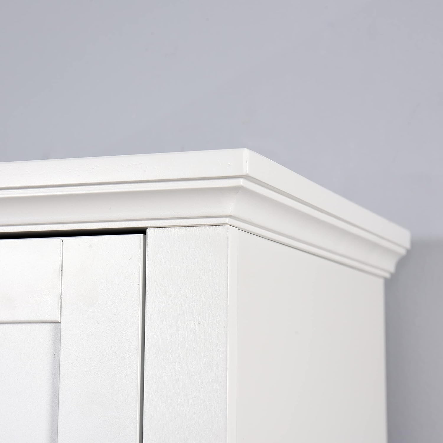 Armario alto de lino tipo torre con 2 puertas y estantes de 6 niveles, gabinete de almacenamiento estrecho para sala de estar, 15.75 x 11.81 x 66.93