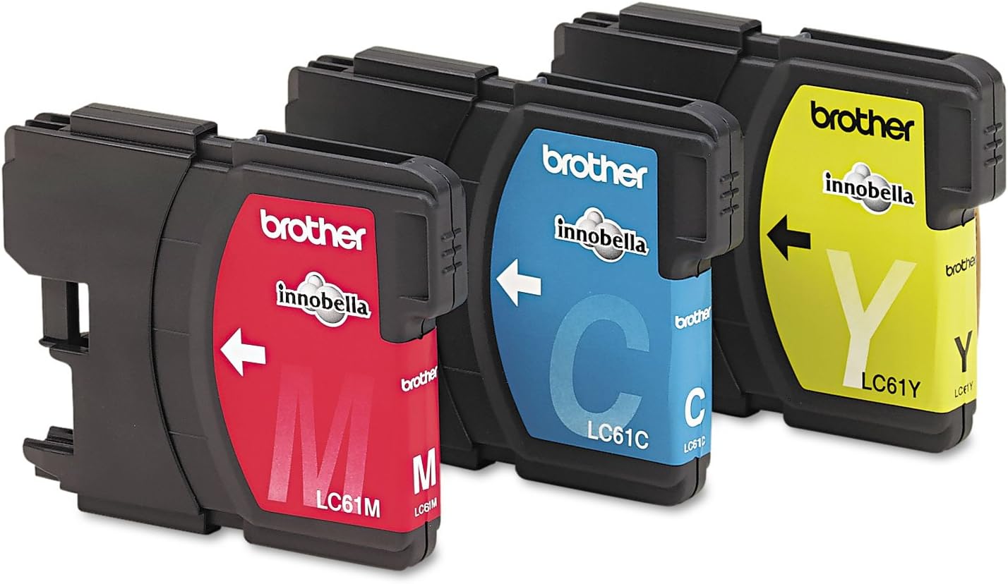 Brother LC613PKS – Cartuchos de tinta de color de rendimiento estándar genuinos, paquete de 3 unidades de tinta de color, incluye 1 cartucho de cada