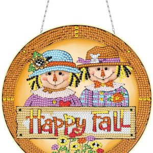 XMKP Kit de corona de pintura de diamante acrílico para bricolaje, con forma especial, diamantes de imitación de una sola cara, colgantes de ventana XMKP Kit de corona de pintura de diamante acrílico para bricolaje, con forma especial, diamantes de imitación de una sola cara, colgantes de ventana