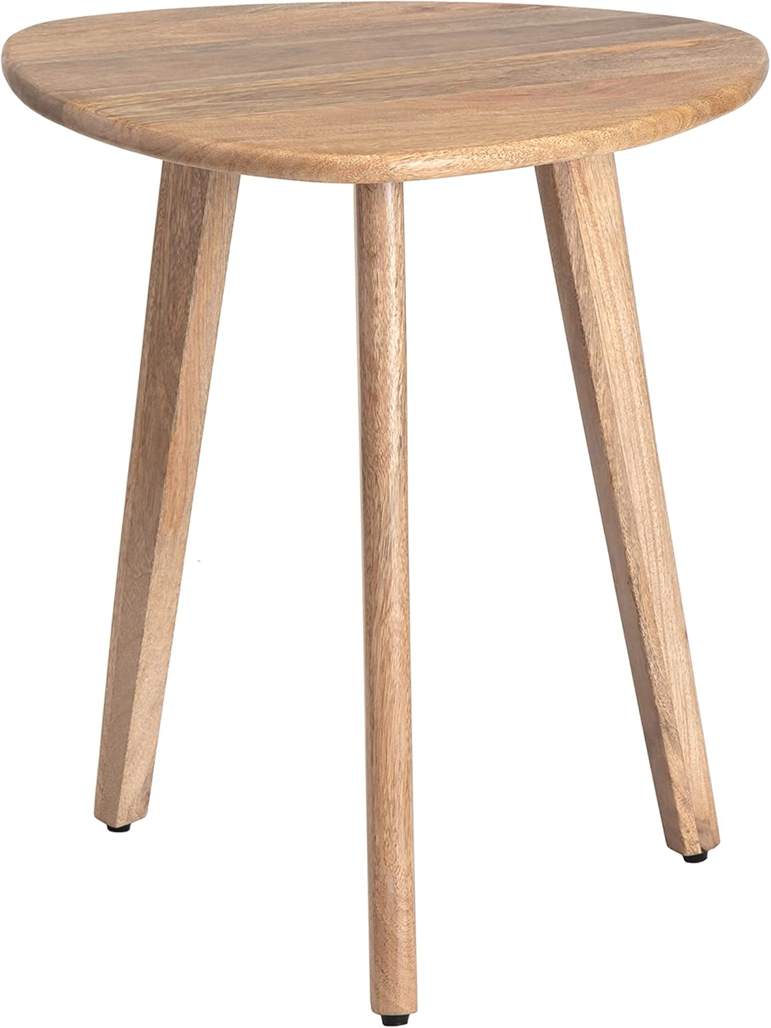 MH London Wandsworth Mesa auxiliar de madera – Mesas pequeñas hechas a mano exclusivamente diseñadas – Mesa auxiliar triangular contemporánea para