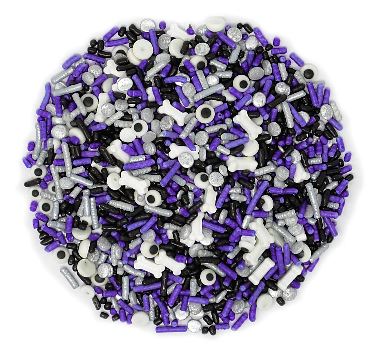 Mystic Sprinkles Surtido de 4 celdas de Halloween (Petite, Purple People Eater Sprinkle surtido)