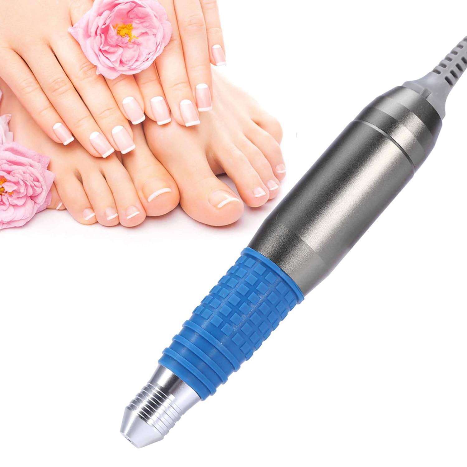 Srliya Taladro eléctrico de uñas, mango eléctrico de taladro de uñas para máquina eléctrica de manicura de uñas, lima de uñas, herramienta de