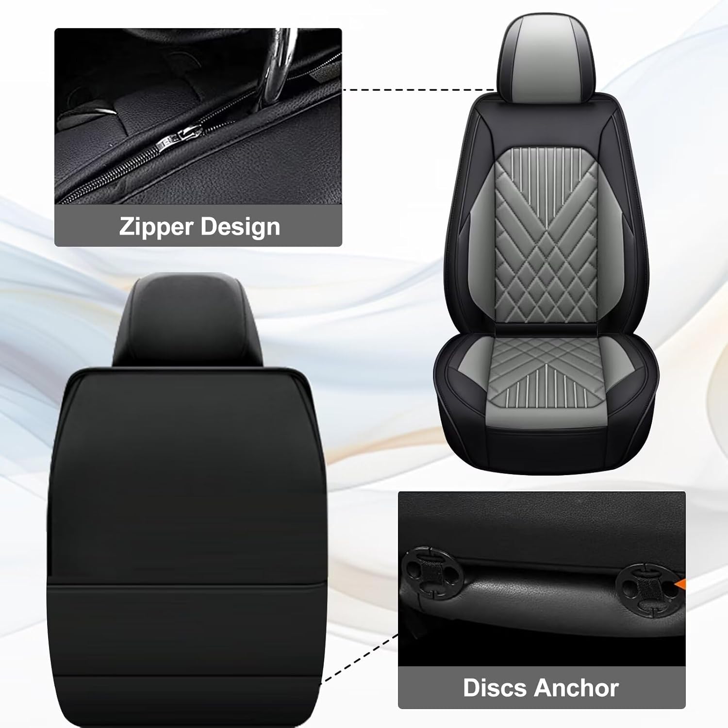Juego completo de fundas de asiento de automóvil para Kia Seltos 2021 2022 2023 2024 automotriz 5 asientos, fundas de asiento impermeables de piel