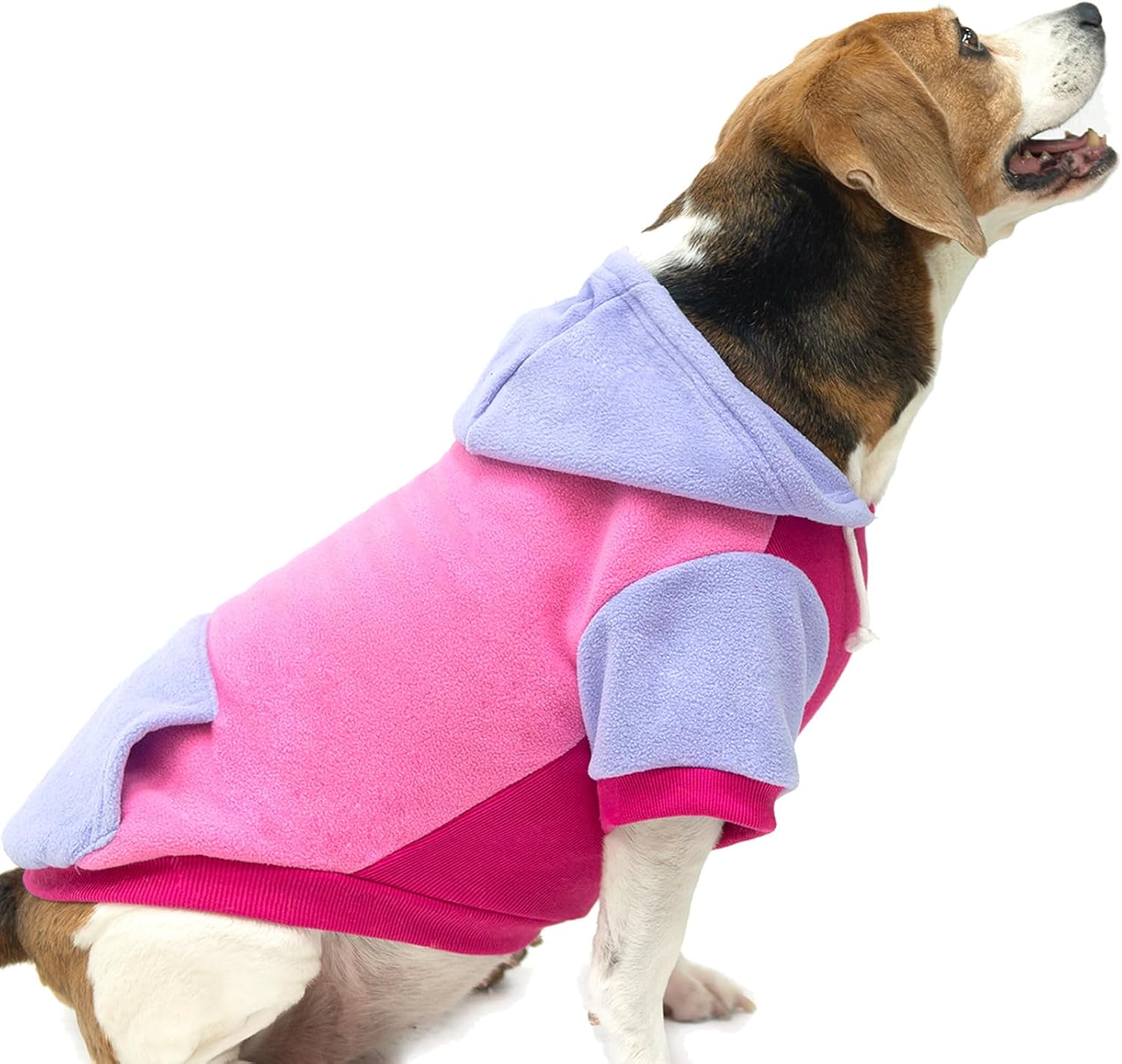 PUPTECK Sudadera de forro polar con capucha para perro, ropa suave y cálida con capucha para perros pequeños y medianos, para otoño e invierno,