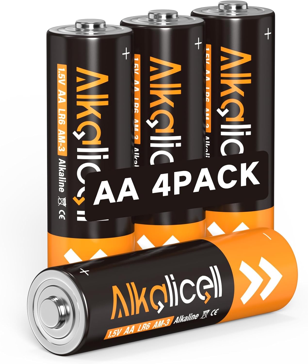 AA Batteries LR6 – Batería doble A de 1,5 V para reloj despertador, controlador Xbox, baterías domésticas tamaño AA, paquete de 4 unidades