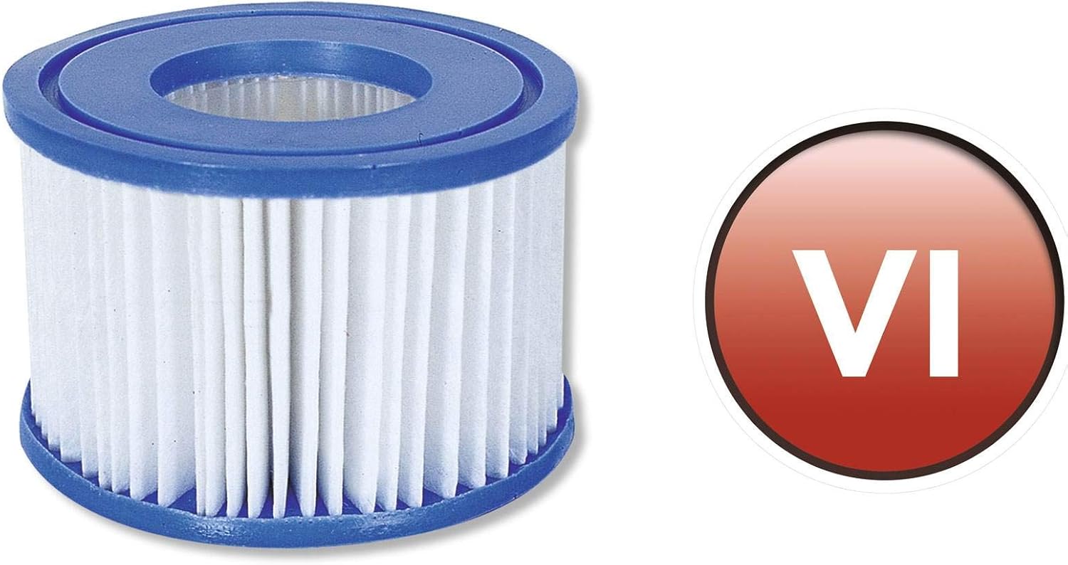 Bestway SaluSpa 90352E – Bomba de filtro para piscina tipo VI, accesorio de cartucho desplegable de repuesto para agua limpia e higiénica (paquete