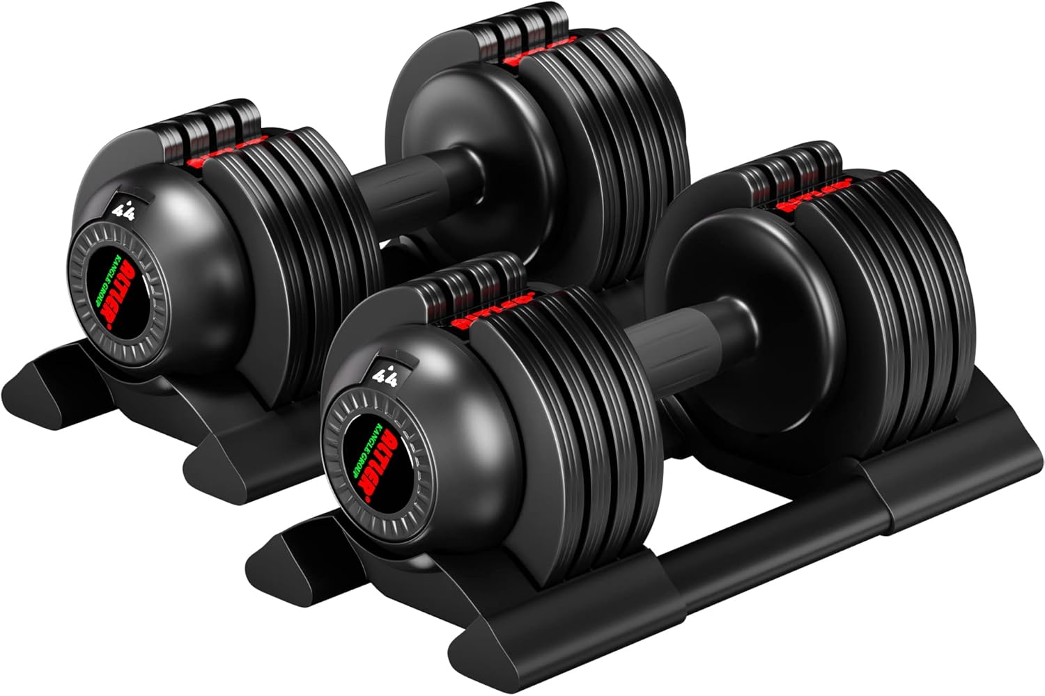 Altler – Mancuernas ajustables, 22254452 libras, juego de mancuernas individuales con bandeja para entrenamiento de fuerza, mancuernas ajustables